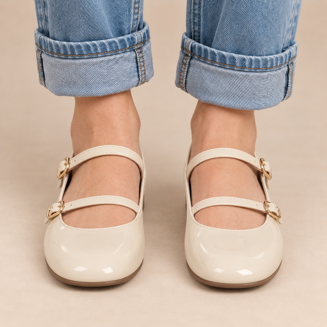 Mary janes voor dames met gespbandje voor dagelijks gebruik