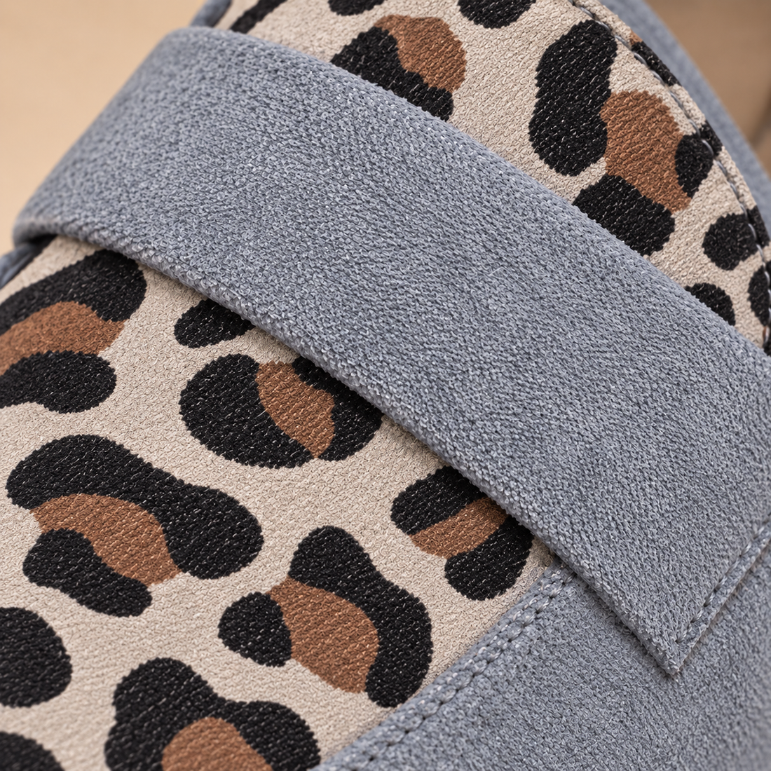 Instaploafers voor dames met luipaardprint en lage blokhak