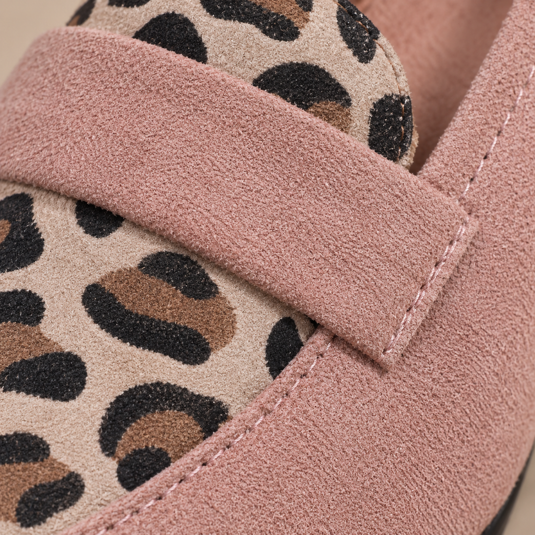 Instaploafers voor dames met luipaardprint en lage blokhak