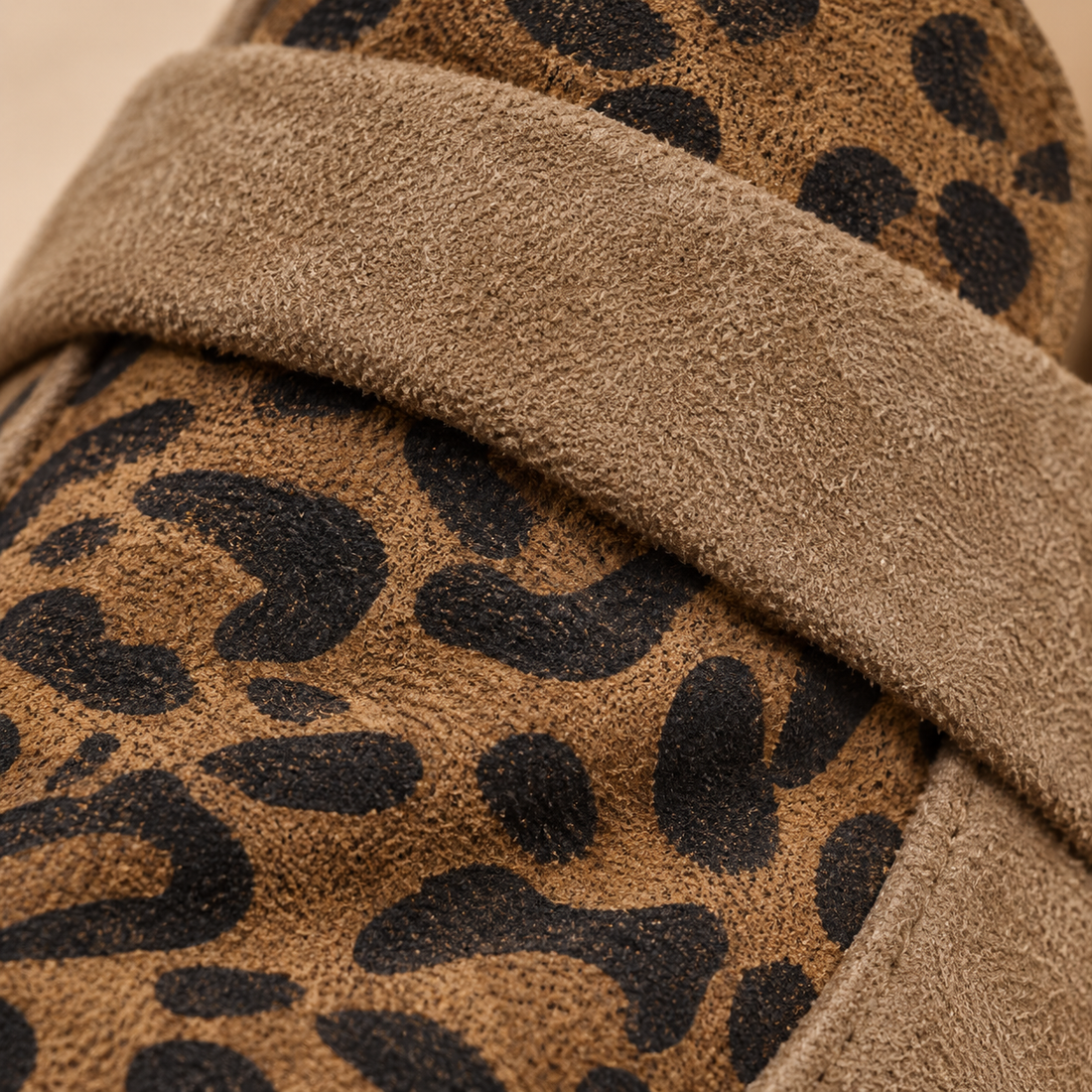 Instaploafers voor dames met luipaardprint en lage blokhak
