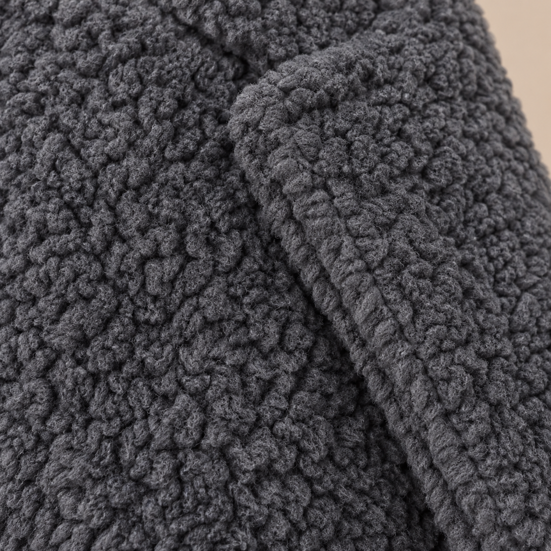 Oversized teddyjas voor dames met reverskraag