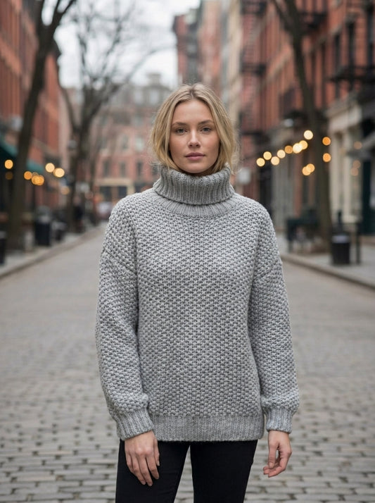 Women’s Cozy Oversized Turtleneck Sweater